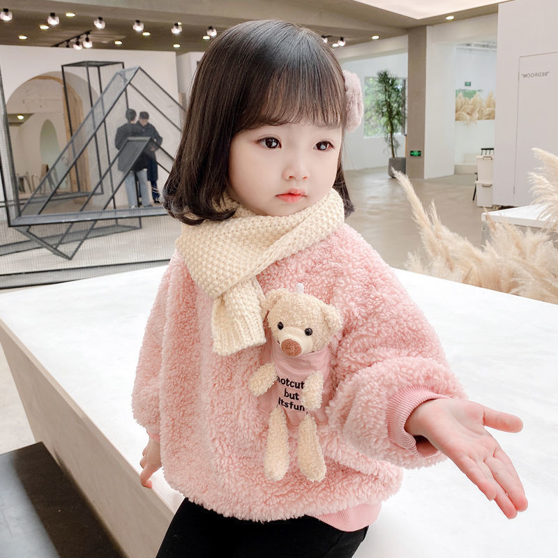 Winter Clothing Toddler - Sudadera de lana cálida para niñas