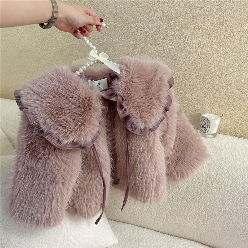 Winter Clothing Toddler - Chaqueta suéter de lana para niña,