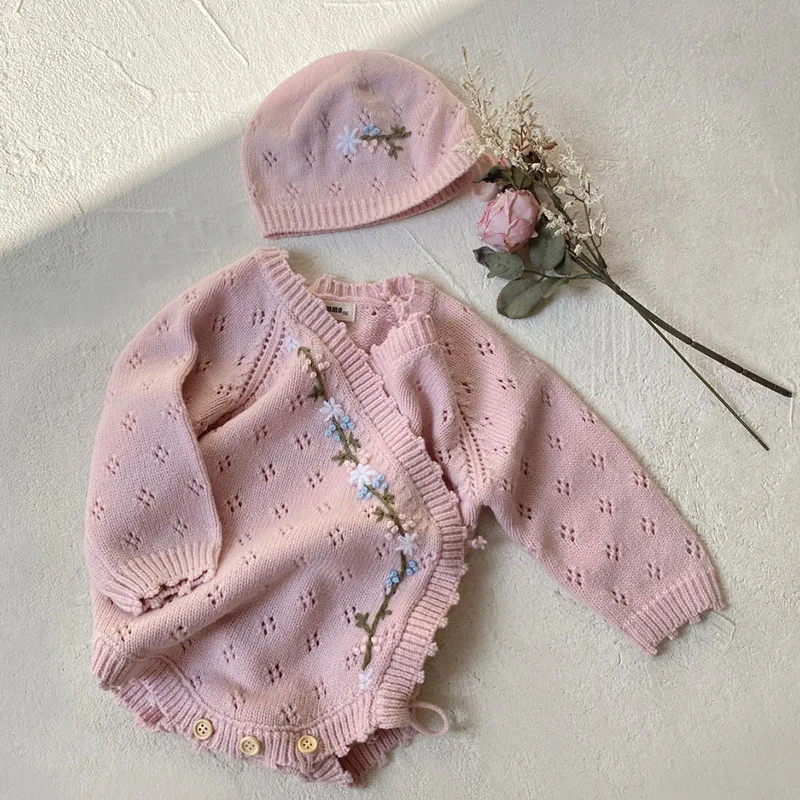 Winter Clothing Toddler - Pelele tejido + sombrero de manga