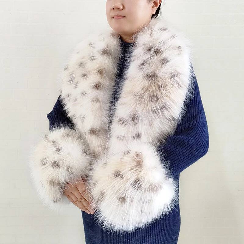 Winter Clothing Clearance Sale - Bufanda grande de piel de zorro