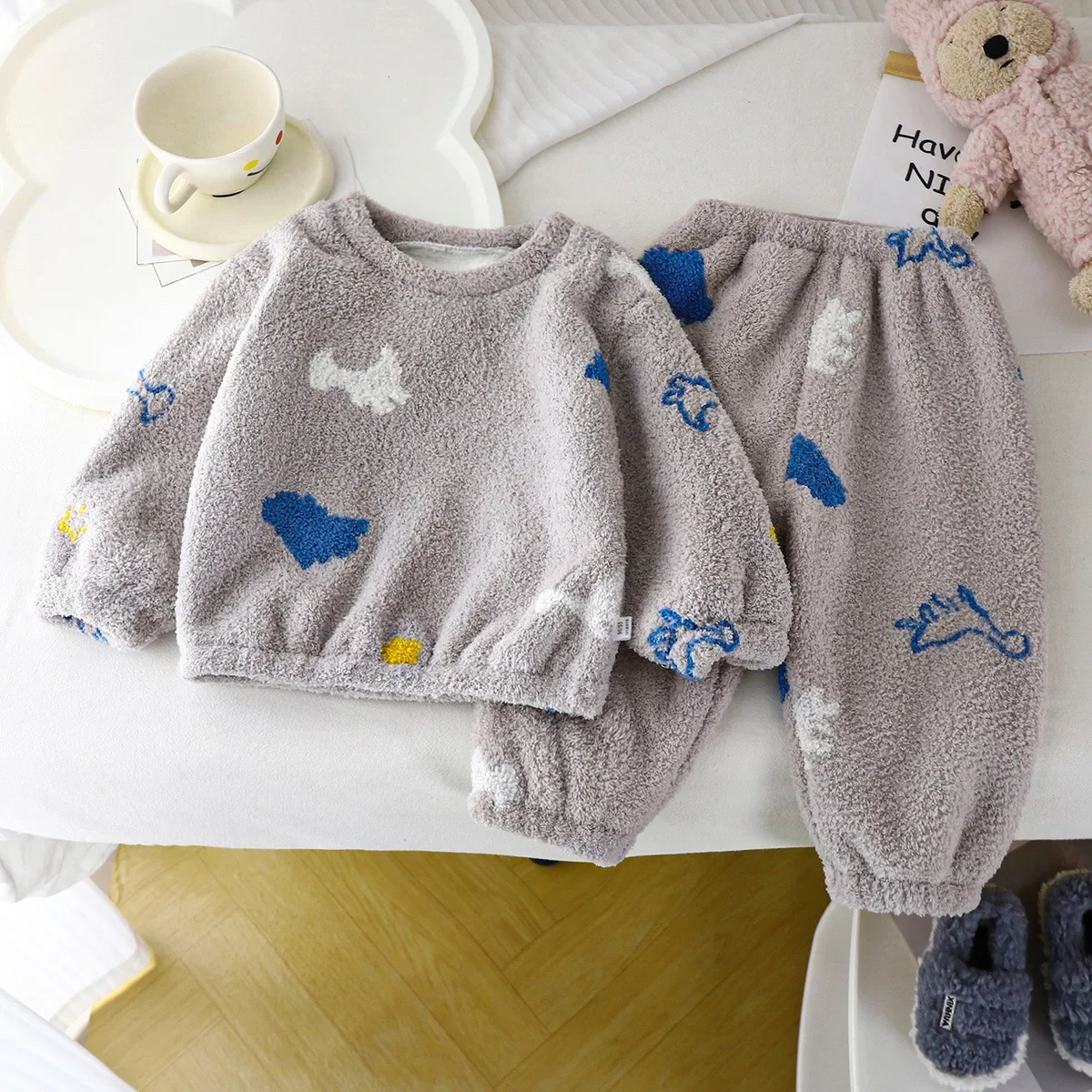 Winter Clothing Toddler - Pijamas gruesos de lana cálida para
