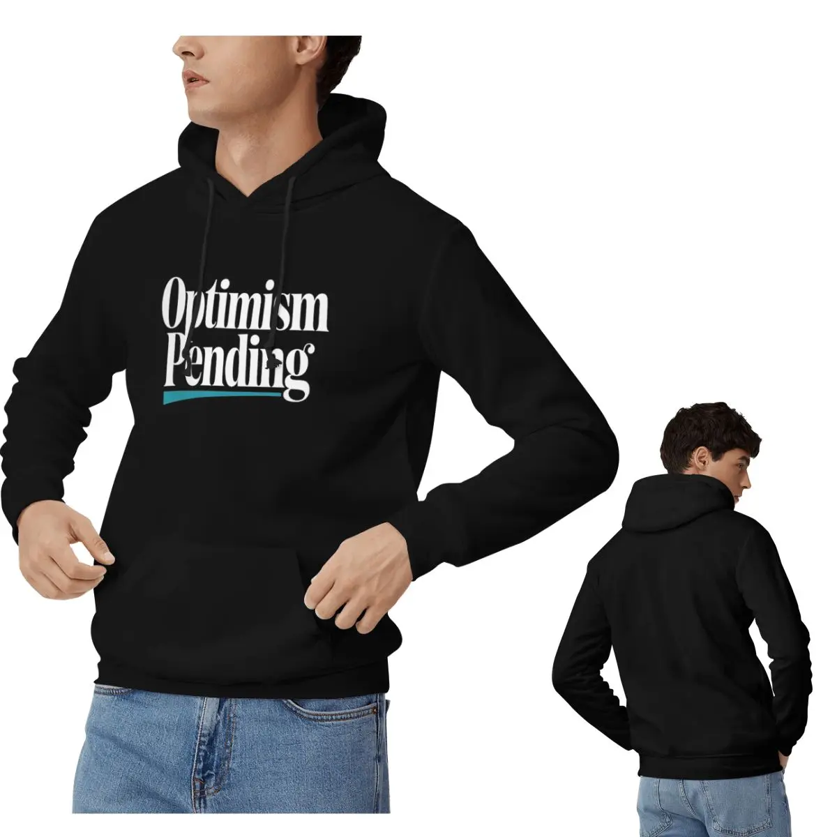 Winter Clothing Quotes - Optimismo colgante divertido cita sarcástica sudaderas