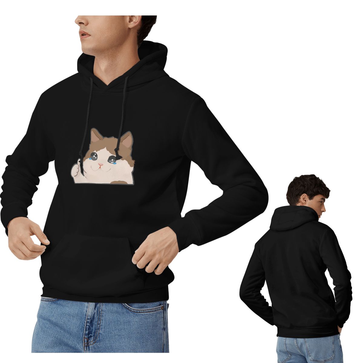 Winter Clothing Meme - Sudaderas con capucha Crying Cat Meme