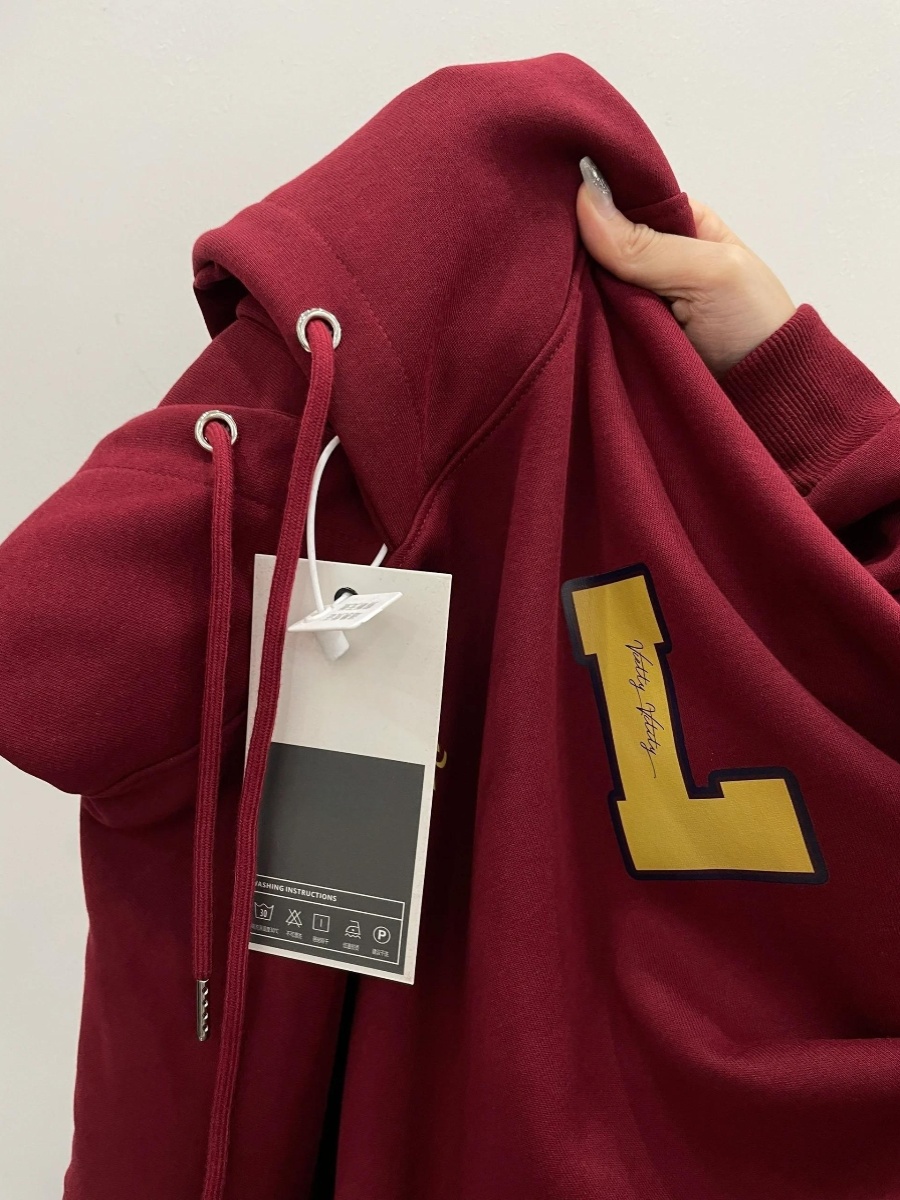 Winter Clothing Label - Sudadera con Capucha Retro Estilo Americano,