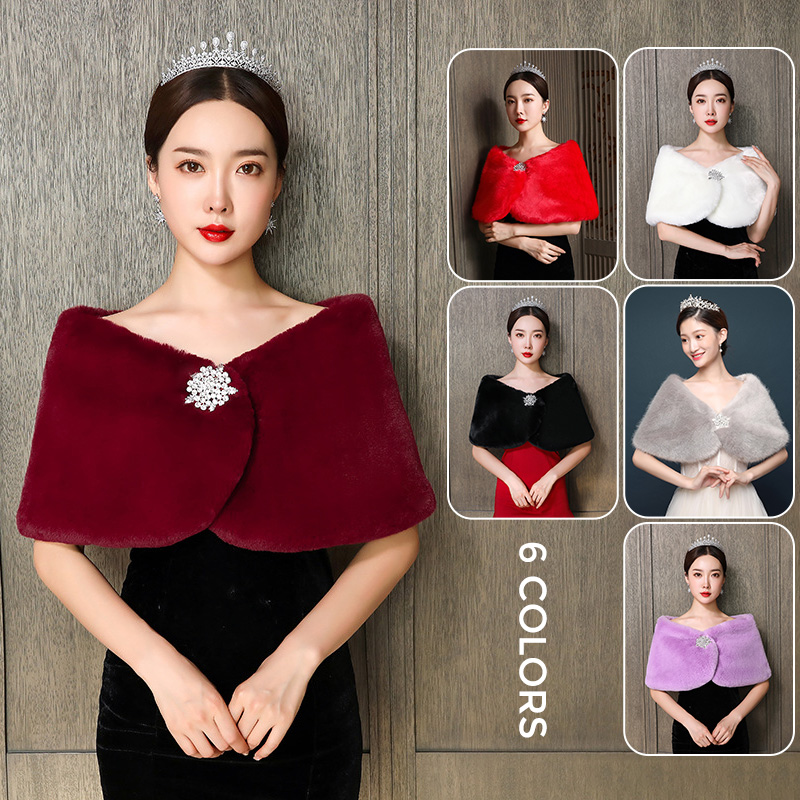 Winter Clothing Clearance Sale - Chal nupcial para mujer, capa de