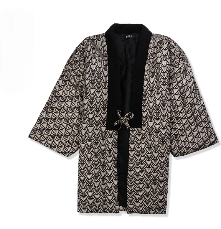 Traditional Winter Japanese Clothing - Chaqueta Hanten de algodón acolchado para