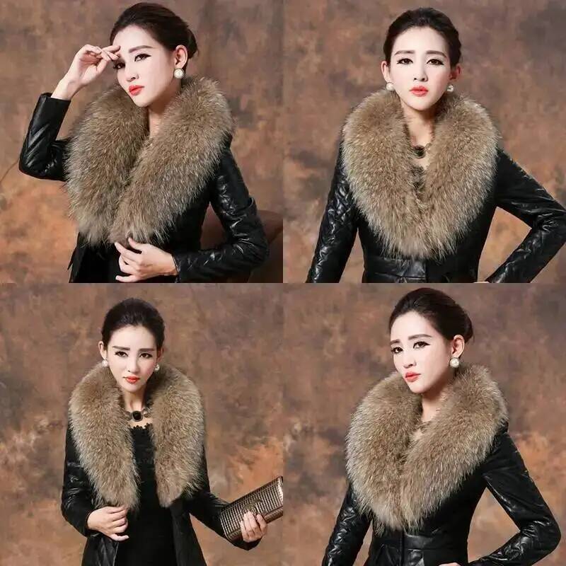 Bufanda de piel de mapache Nat - Winter Clothing Clearance Sale reseña y precio