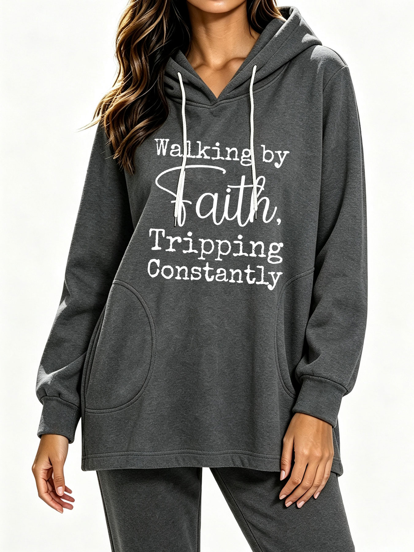 Sudadera con Capucha y Cordón  - Winter Clothing Quotes reseña y precio