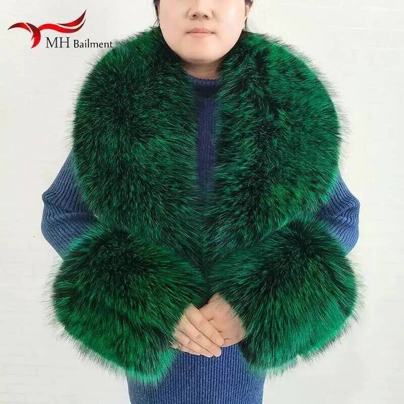 Bufanda grande de piel de zorr - Winter Clothing Clearance Sale reseña y precio
