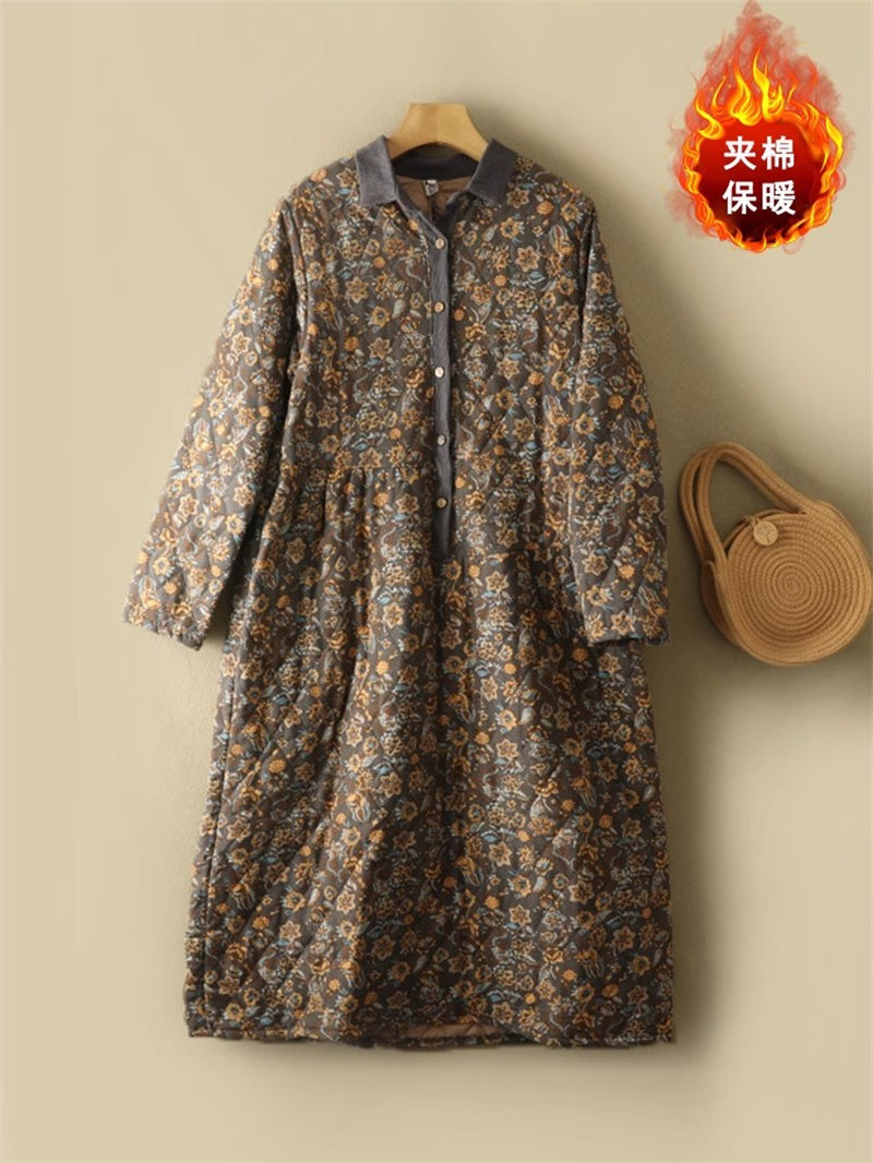 Vestido Floral de algodón y li - Winter Clothing Label reseña y precio