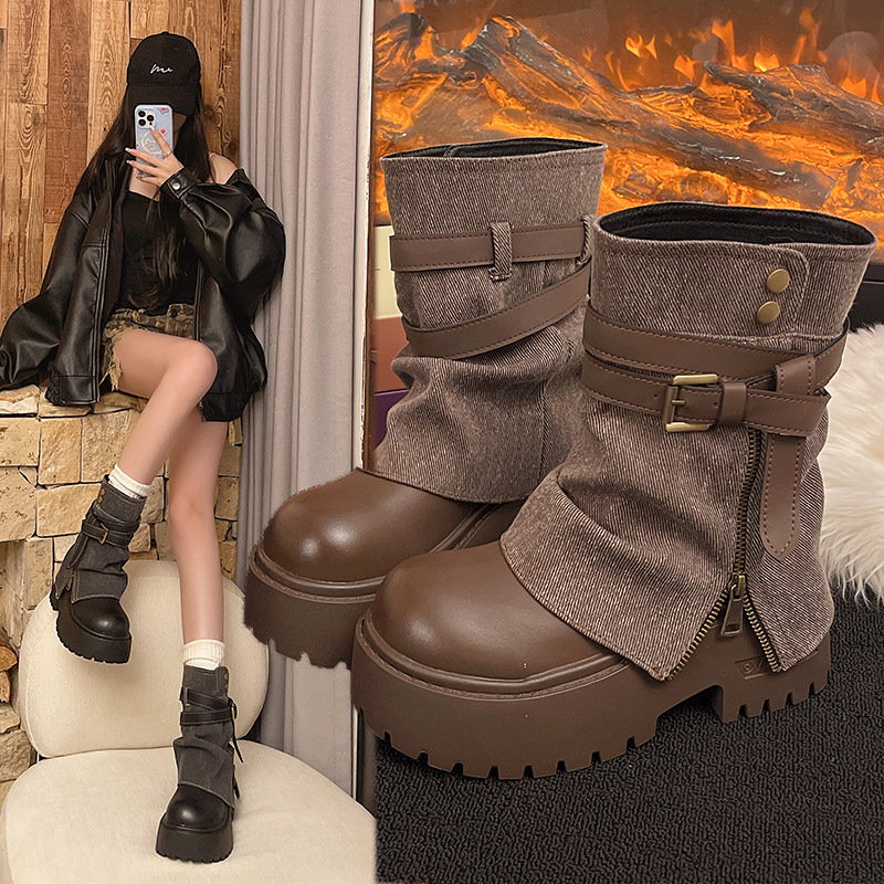 Botines para Mujer, Estilo Vaq - Winter Clothing Clearance Sale reseña y precio