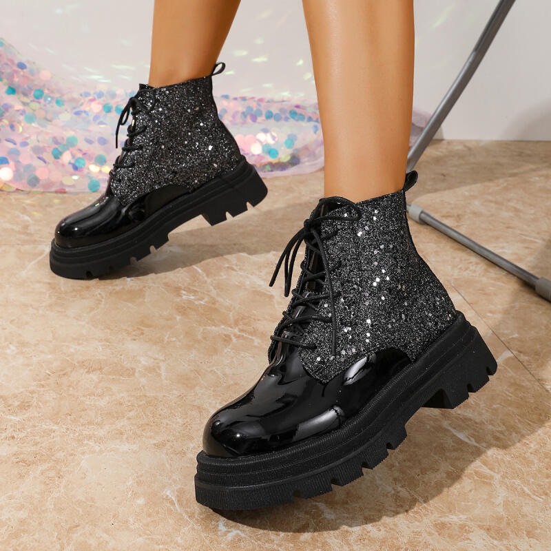 Botines de lujo con purpurina  - Winter Cloth reseña y precio