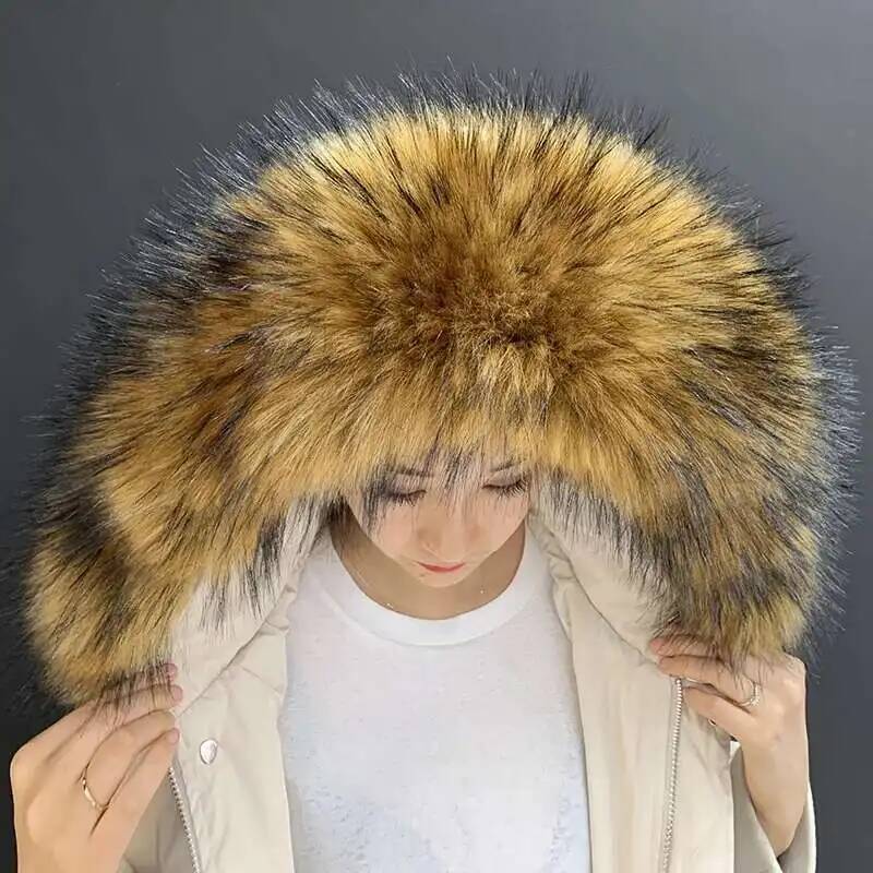 Cuello de piel sintética desmo - Winter Clothing Clearance Sale reseña y precio