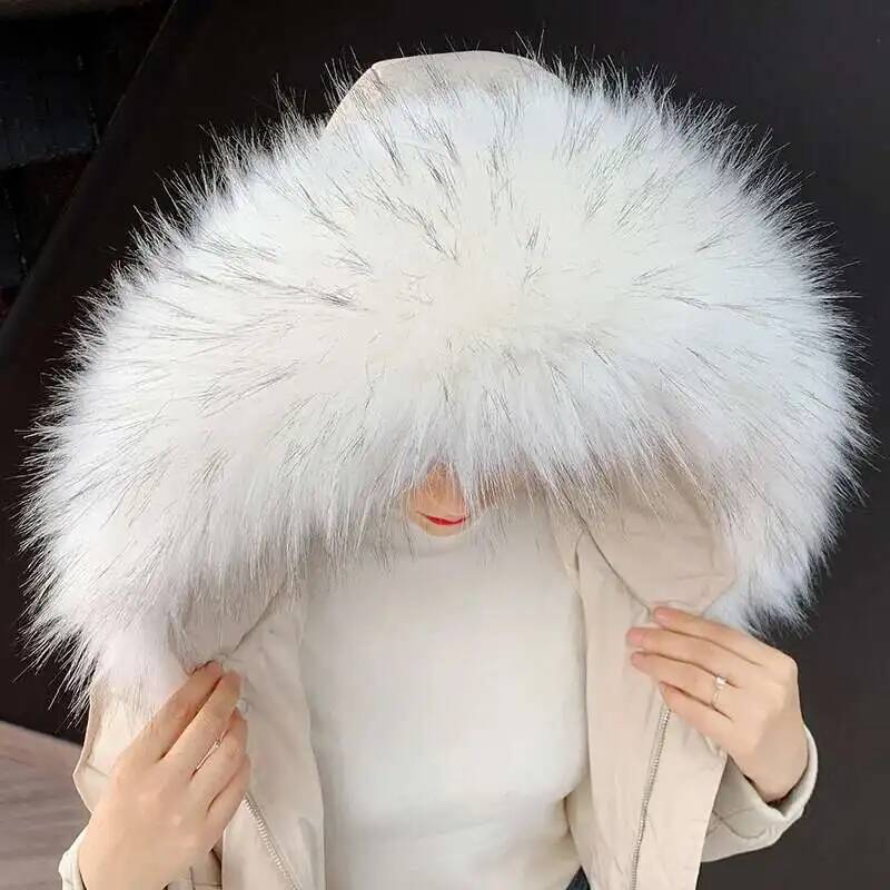 Cuello de piel sintética desmo - Winter Clothing Clearance Sale reseña y precio