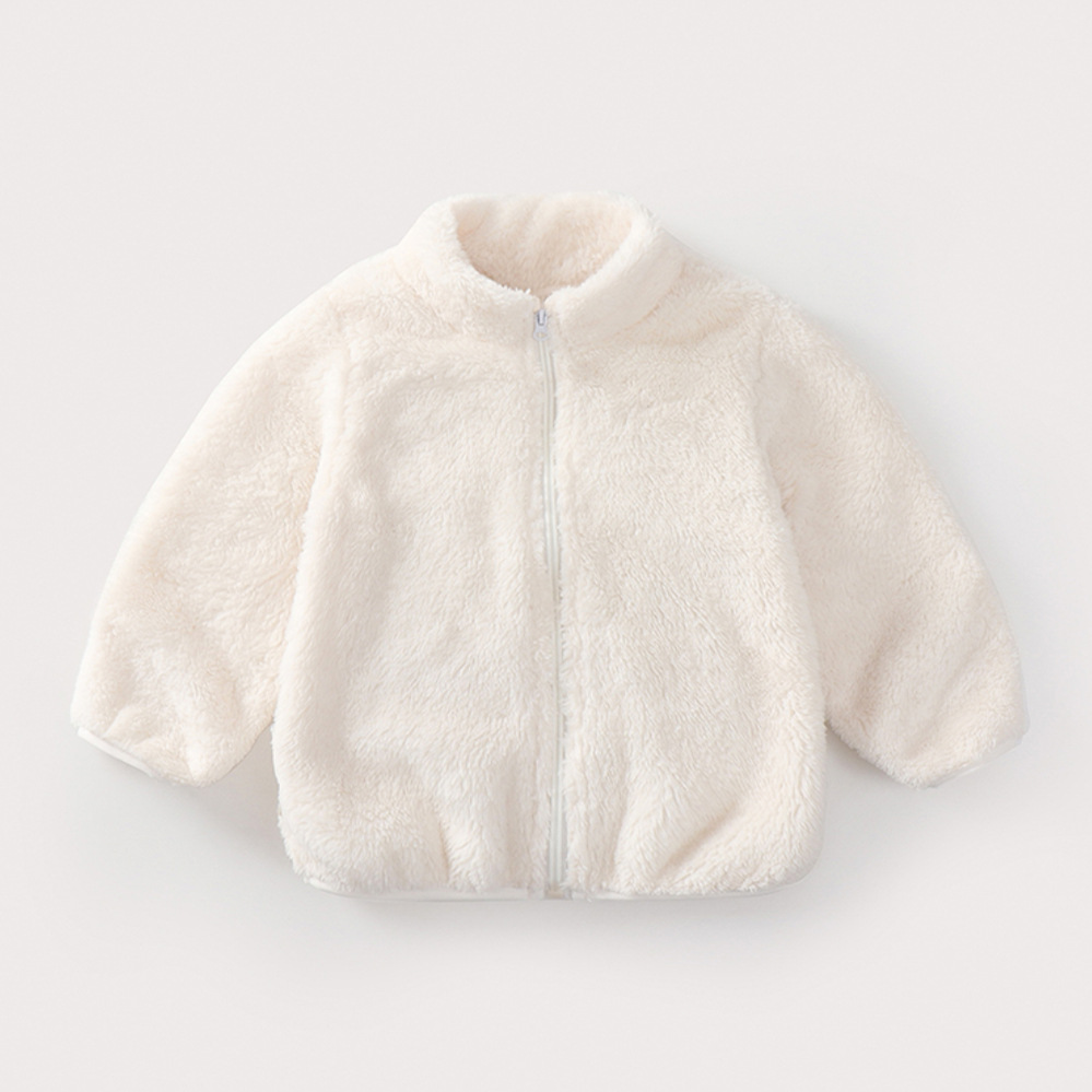 Abrigo de Felpa de Color Sólid - Winter Clothing Toddler reseña y precio