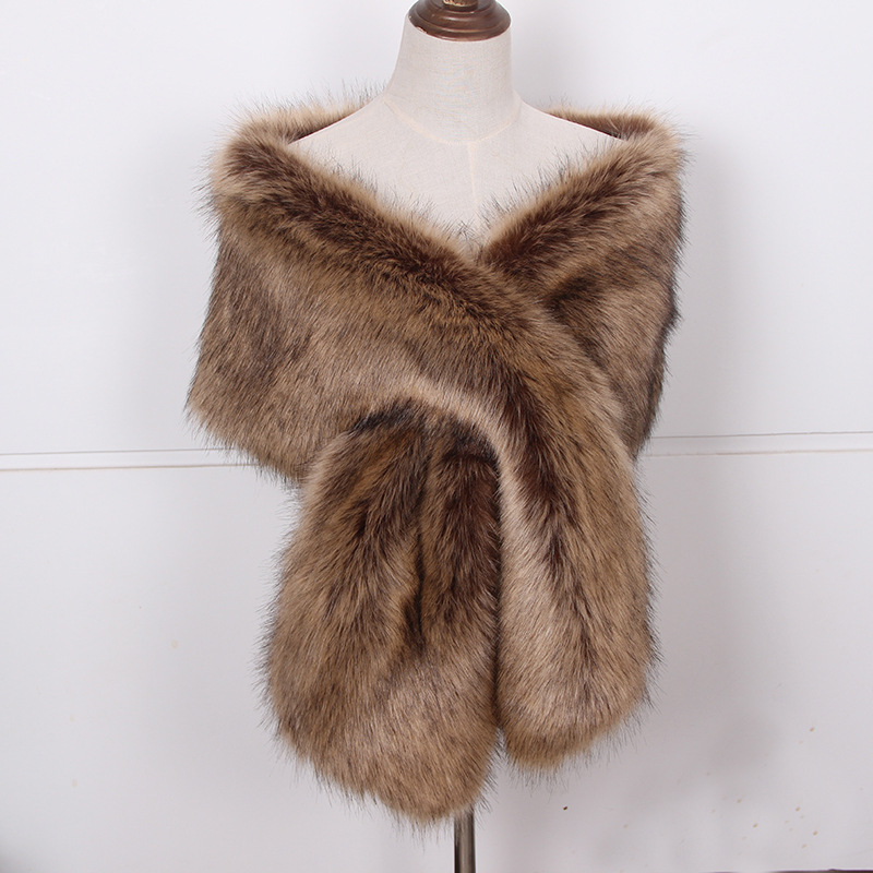 Abrigo de piel de zorro sintét - Winter Clothing Clearance Sale reseña y precio