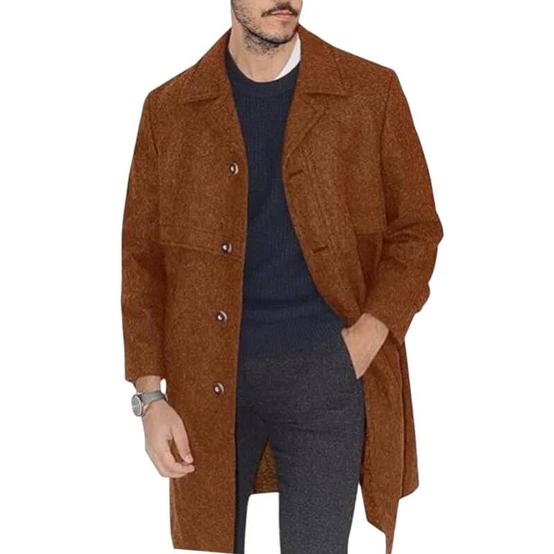 Abrigo de Solapa para Hombre,  - Winter Clothing Taiwan reseña y precio
