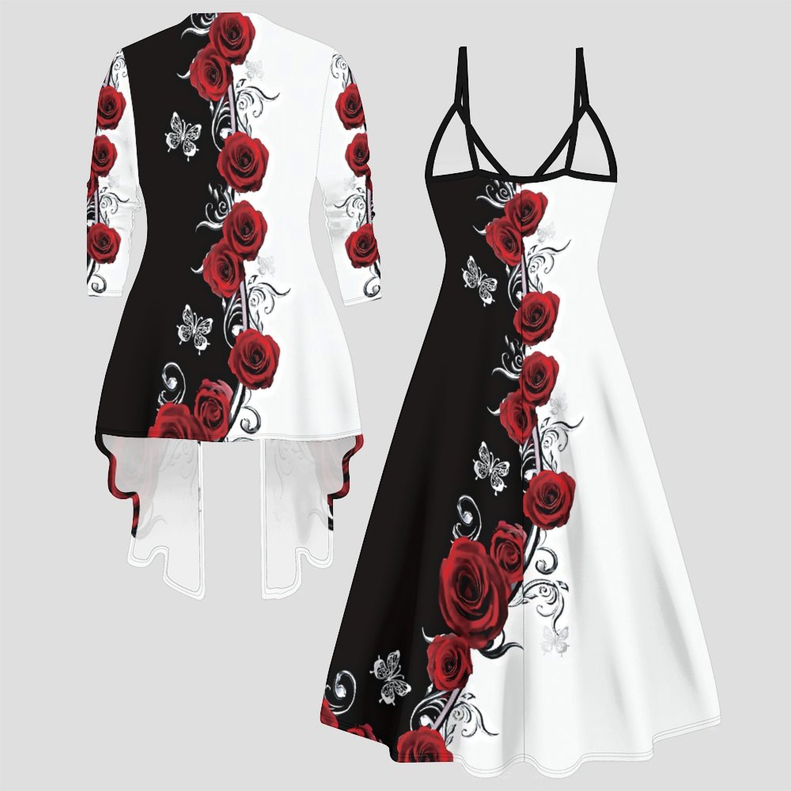 Conjunto de dos piezas estampa - Winter Clothing Clearance Sale reseña y precio